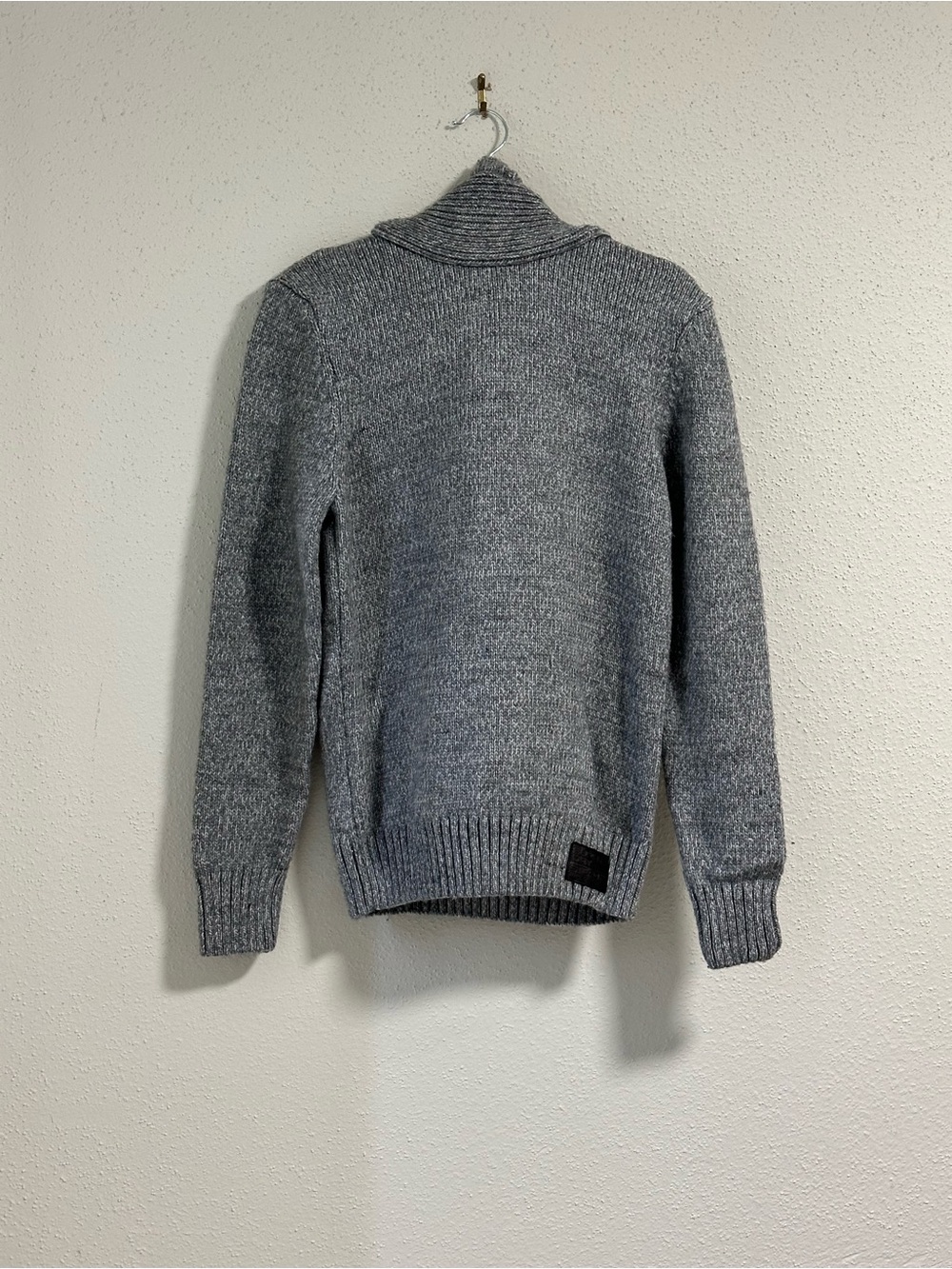Superdry men’s Stealth SD Knit Hoodie Size Medium Grey / Winter Twist Gorpcore